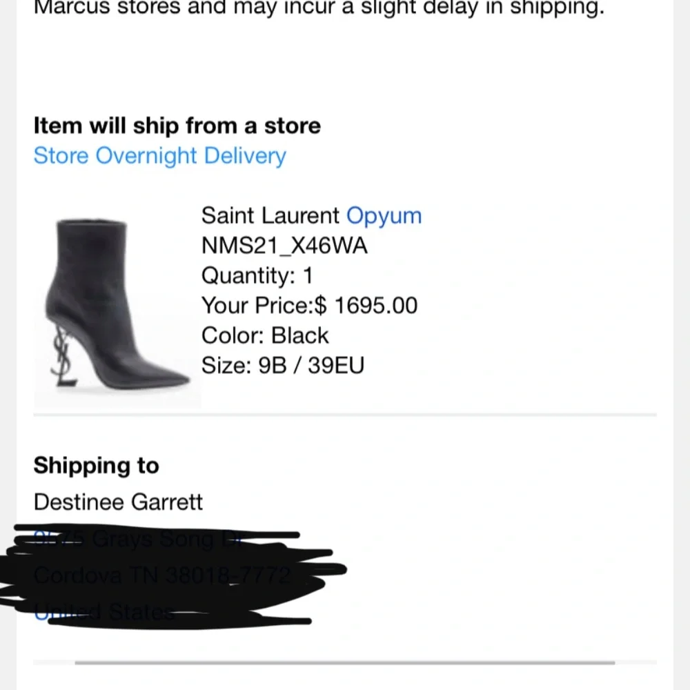 Black Saint Laurent Boots SZ 39 logo heel - Picture 8 of 8
